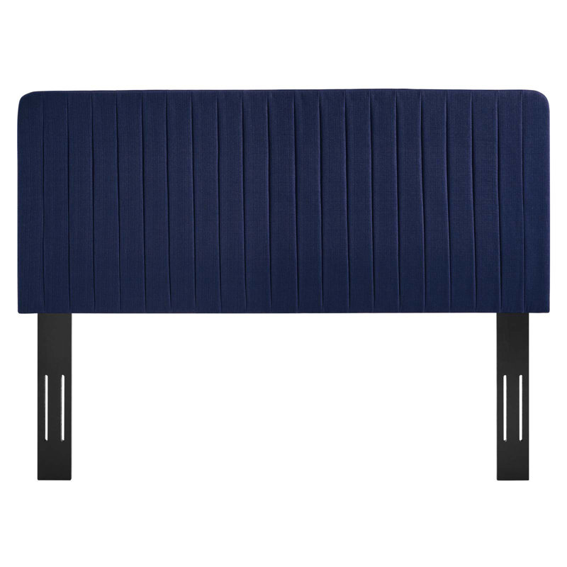 Milenna Channel Tufted Headboard, Twin, Royal Blue