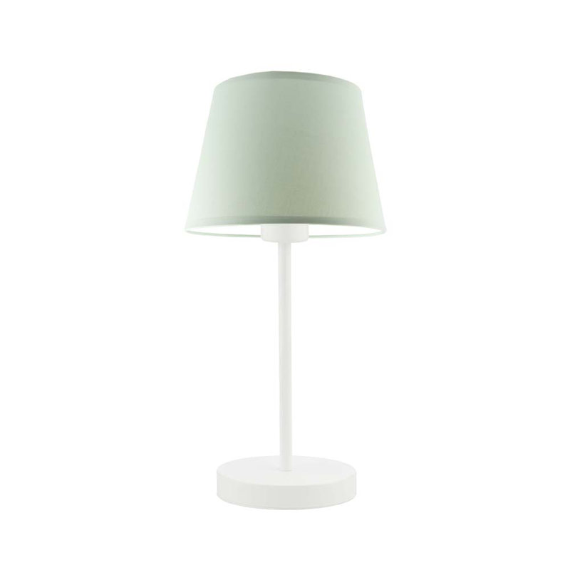 Arsens Metal Table Lamp, Mint, White