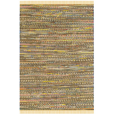 Weekley Rug Hand Woven Cotton Striped Rug
