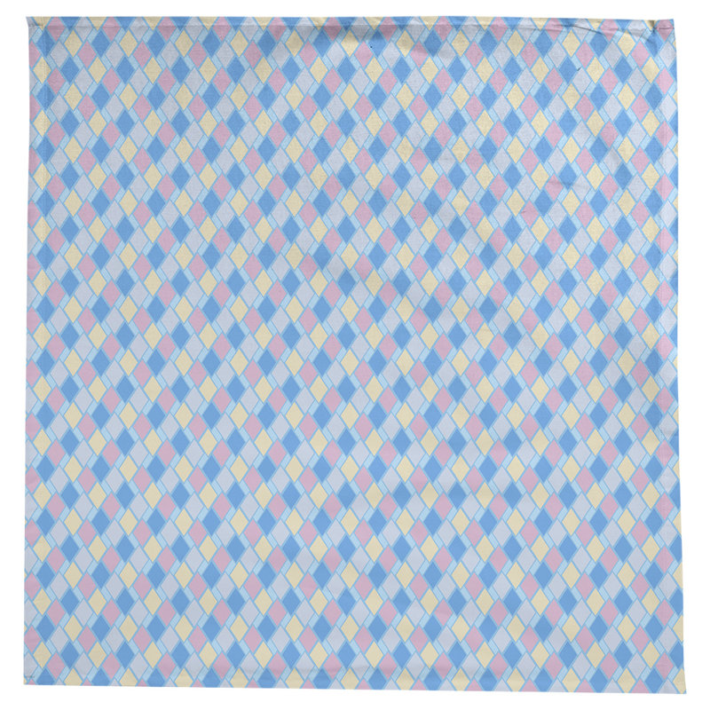 Nappe diamants Leffel, Bleu et pastel