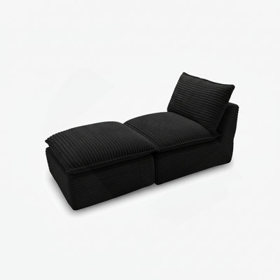 Canapé moderne en nuage de velours côtelé, peut être combiné librement et offre une expérience d'assise confortable, adapté aux meubles de salon modernes dans les maisons, les appartements et les bureaux