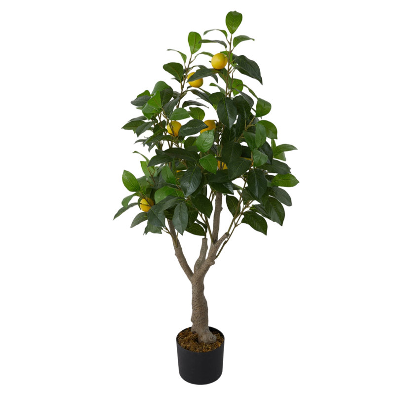 115cm Faux Lemon Plant in Planter