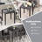 Square Dining Table For 4-person With Solid Wood Frame For Dining Room