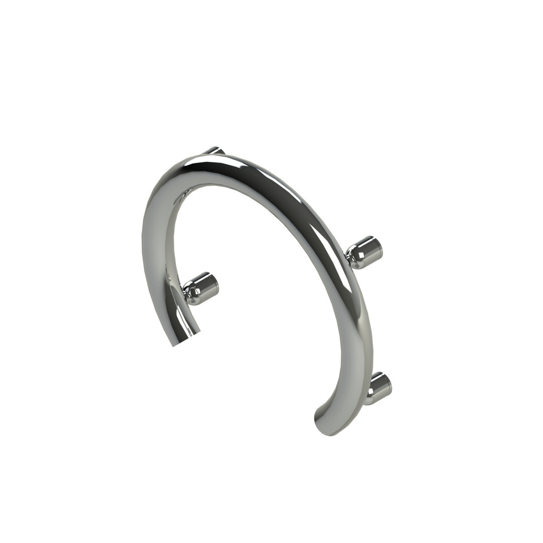 Invisia™ Accent Ring 13", Designer Luxury Grab Bar 2-in-1 (500 lb. Capacity) Invisia Collection 