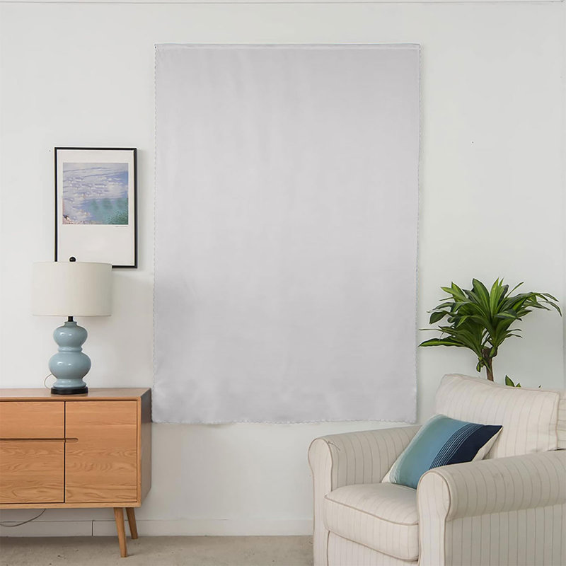  Rideau occultant en polyester de style moderne, 1 fenêtre, 1 panneau, 8 couleurs, Blanc, L 83 po x L 91 po