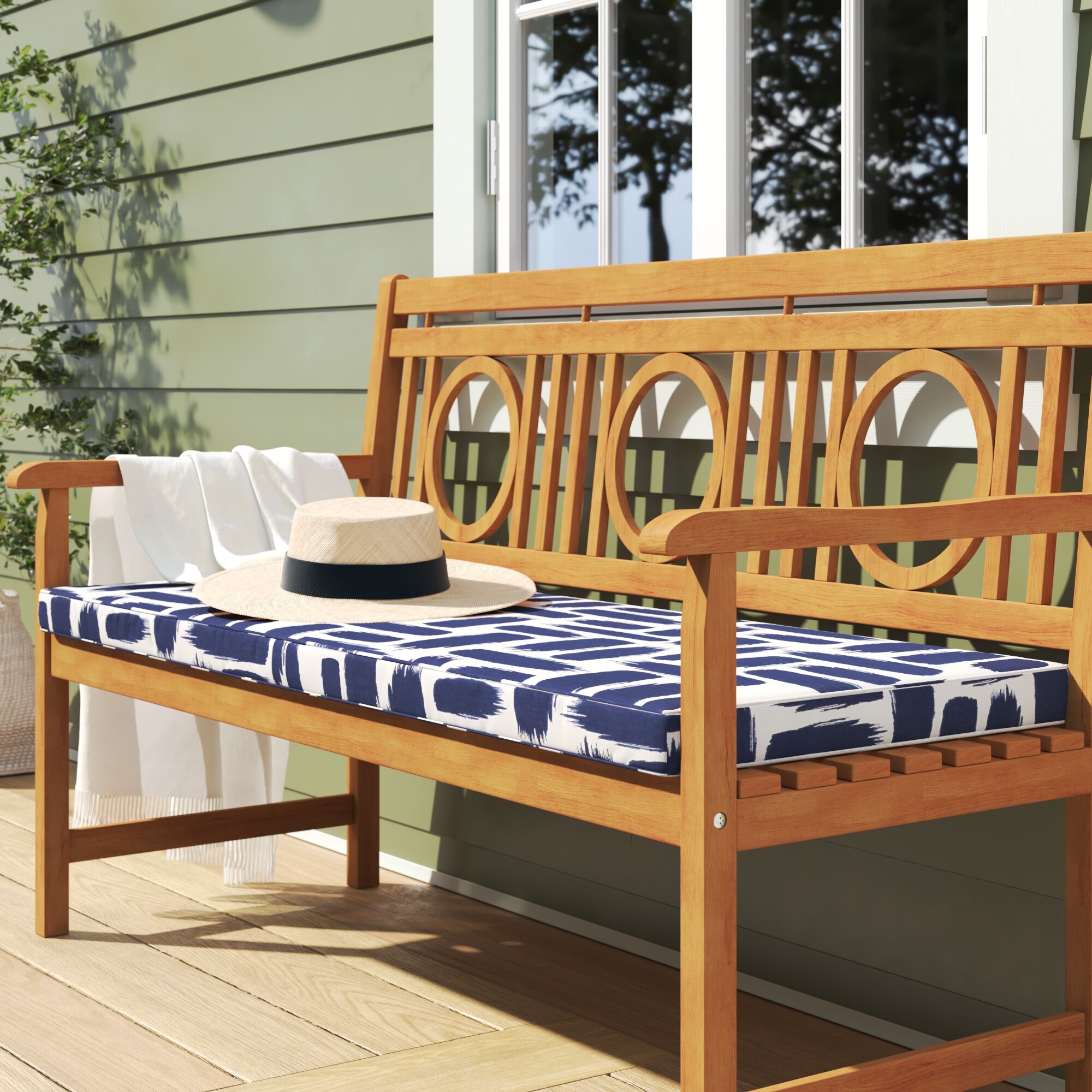 Sand & Stable Outdoor Bench Seat Cushion & Reviews | Wayfair
