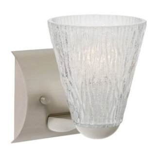 Senesca Armed Sconce, Clear Stone