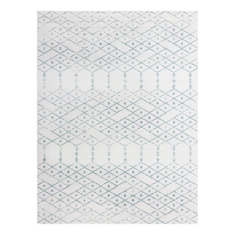 Igon Geometric Indoor Rug, Rectangle 9' x 12'