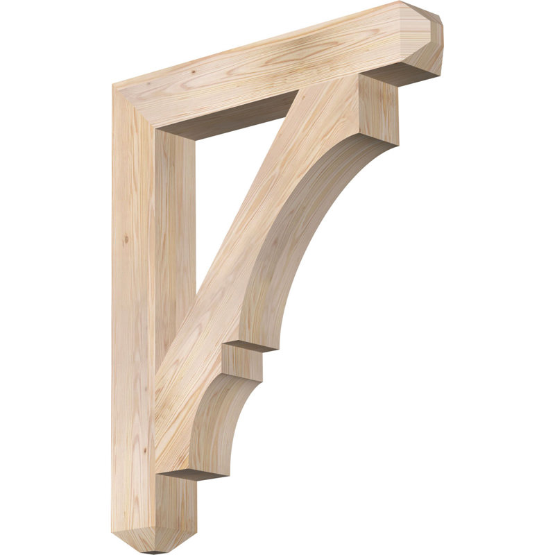 Support l 5 5 po x P 36 po x H 44 po Balboa Craftsman, Sapin de Douglas lisse, 6" W x 36" D x 44" H