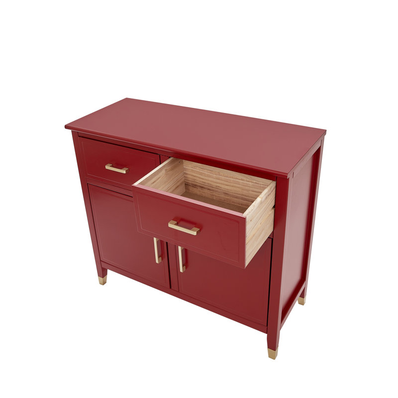 Aldena 95cm Sideboard, Red