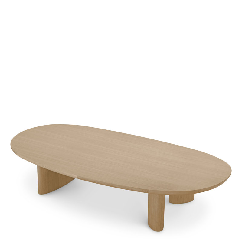 Coffee Table Lindner Black Veneer - Top, Beige