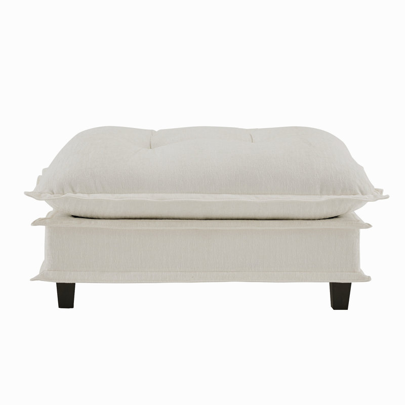 73 Ottoman Chenille- Beige, Beige