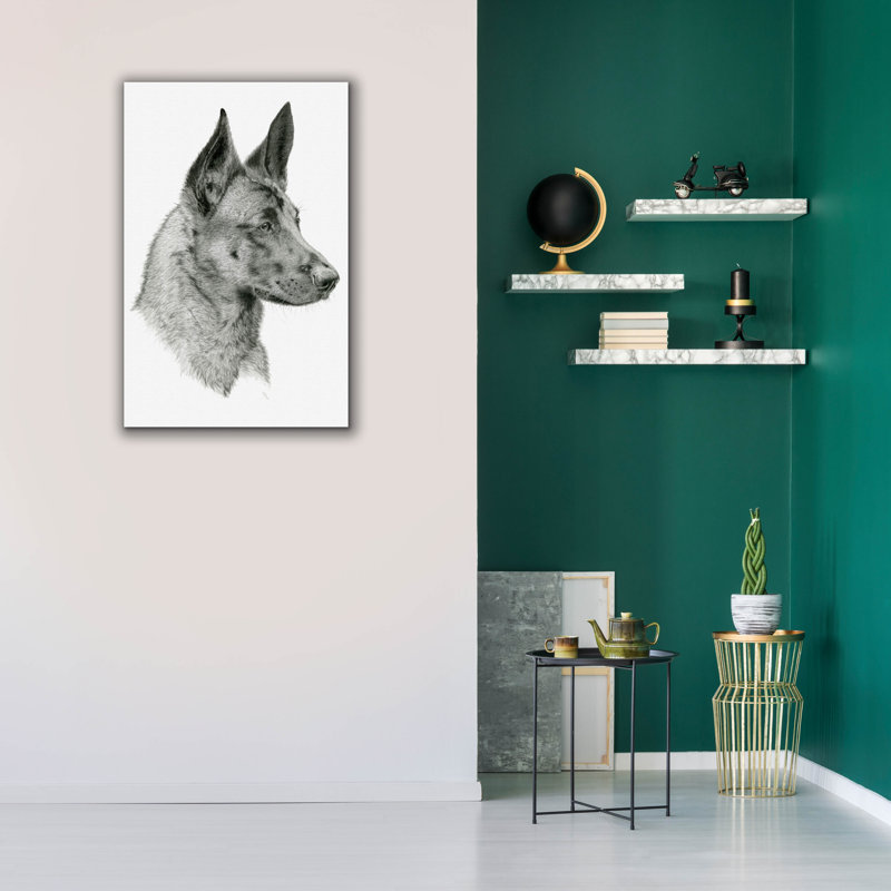 «Feral Gaze» par Darlene Pavlovich, art mural sur toile, H 40 po x l 26 po x P 1,5 po