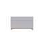 Causeuse large de 59 po en gris avec pieds en bois massif Reyonna