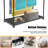 Freestanding Metal Pool Towel Stand Stepped Towel Rack Poolside Organizer