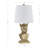 20" Gold Resin French Bulldog Bust Table Lamp With Linen Shade-1208525880-1208525887