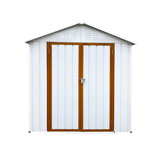 7 ft. 0.5 in. W x 4 ft. 2 in. D Steel Storage Shed