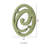Wooden Oval Frame Wall Monogram with C Letter, Green-1523771064-1523771065