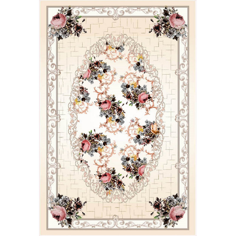 Luxurious Hall Carpet, 100% Velvet Fabric, 39.4 x 59.1 inches | Non-Slip Cotton Sole, 0.4 in Pile Height | Antibacterial, Machine Washable | 3D Digital Printing, Elegant Design for Home Décor & Comfort
