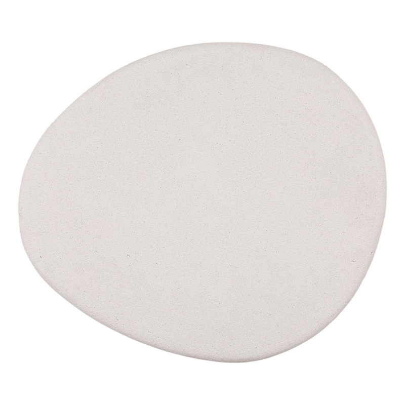 Raul Concrete Terrazzo Coffee Table, White