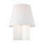 Kelly Wearstler Blocco 1 Light Bedroom Home Office Living Room Lamp With White Linen Shade-720686624-720686625