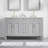 Elmmanual  35'' H X 60" W Solid Wood Bath Vanity with Stain-resistant Carrera White Quartz Top and Double Sink-439585333