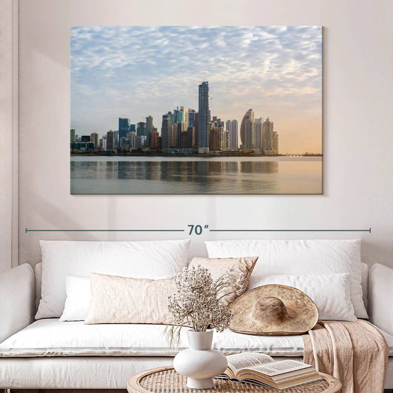 Nicci, Panama City, paysage urbain moderne, H 34 po x l 51 po