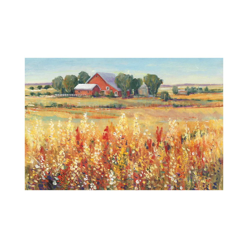 «Country View I», estampe numérique sur toile tendue avec châssis, H 26 po x l 40 po