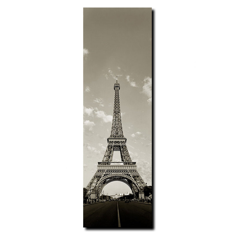« tour de eifel » par preston, reproduction de photo sur toile tendue encadrée, H 19 po x l 6 po x P 2 po
