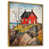 Toile avec cadre flottant or
