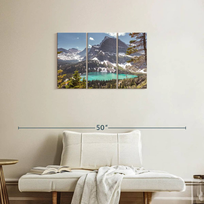 Scène de montagne Alvord Glacier Park, H 20 po x l 33 po