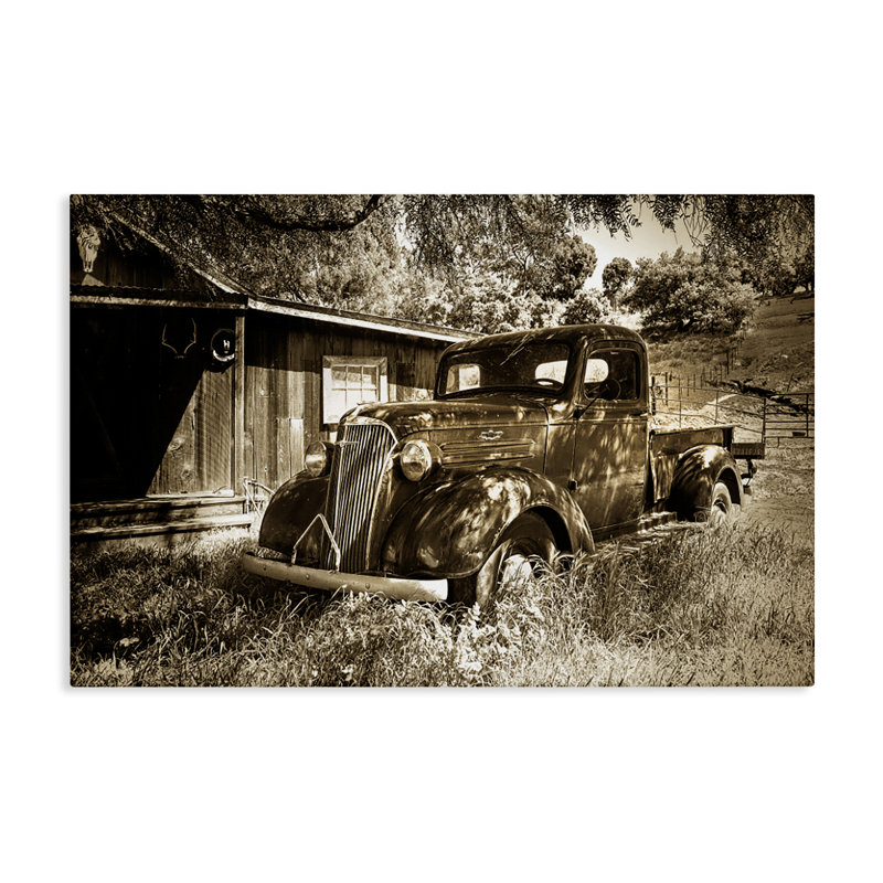 «Our Truck Classic», toile par Jerry Cowart, H 16 po x l 24 po