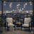 Set Of 2   28" All-Weather Aluminum Patio Armchairs With Thick Light Gray Cushions & Black Frame-1923930635