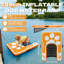 Inflatable Dog Water Ramp, Non-Slip Pet Pool Ladder with EVA Deck, Floating Dog Stairs with Pump, Repair Kit & Carry Bag, for Pool, Lake, Boat & Dock, 3 Colors & 2 Sizes Available-129165010