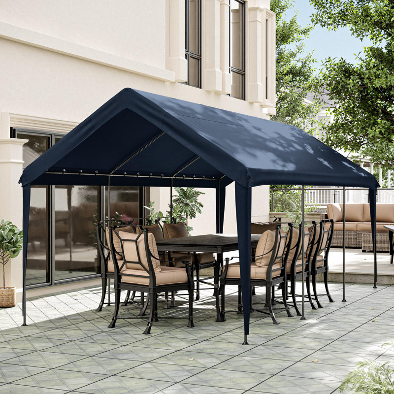 Housse de remplacement pour auvent 10 x 20 pi, abri d'auto seulement (cadre non inclus), Marine