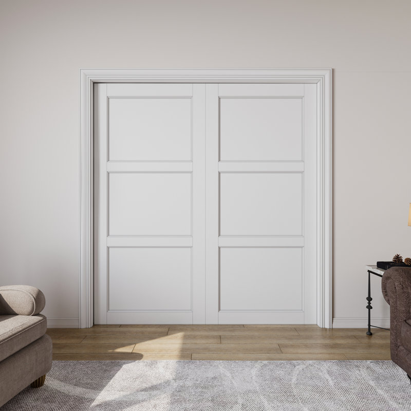 Porte de garde-robe coulissante 80 po, 72 po x 80 po