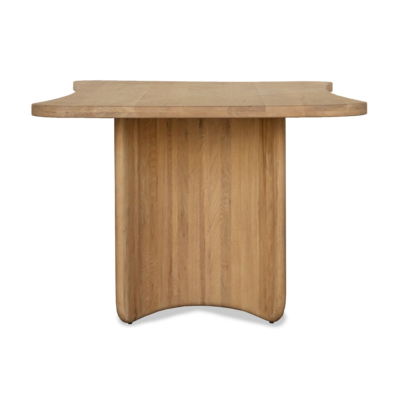 Curry Oak Solid Wood Dining Table