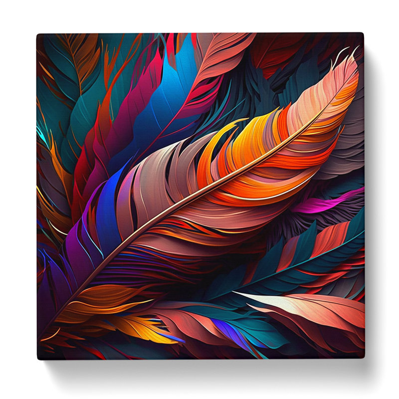 Feather Colour Field Painting - Print