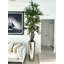 Lady Faux Palm Tree in Metal Planter-1347869573-1347869578