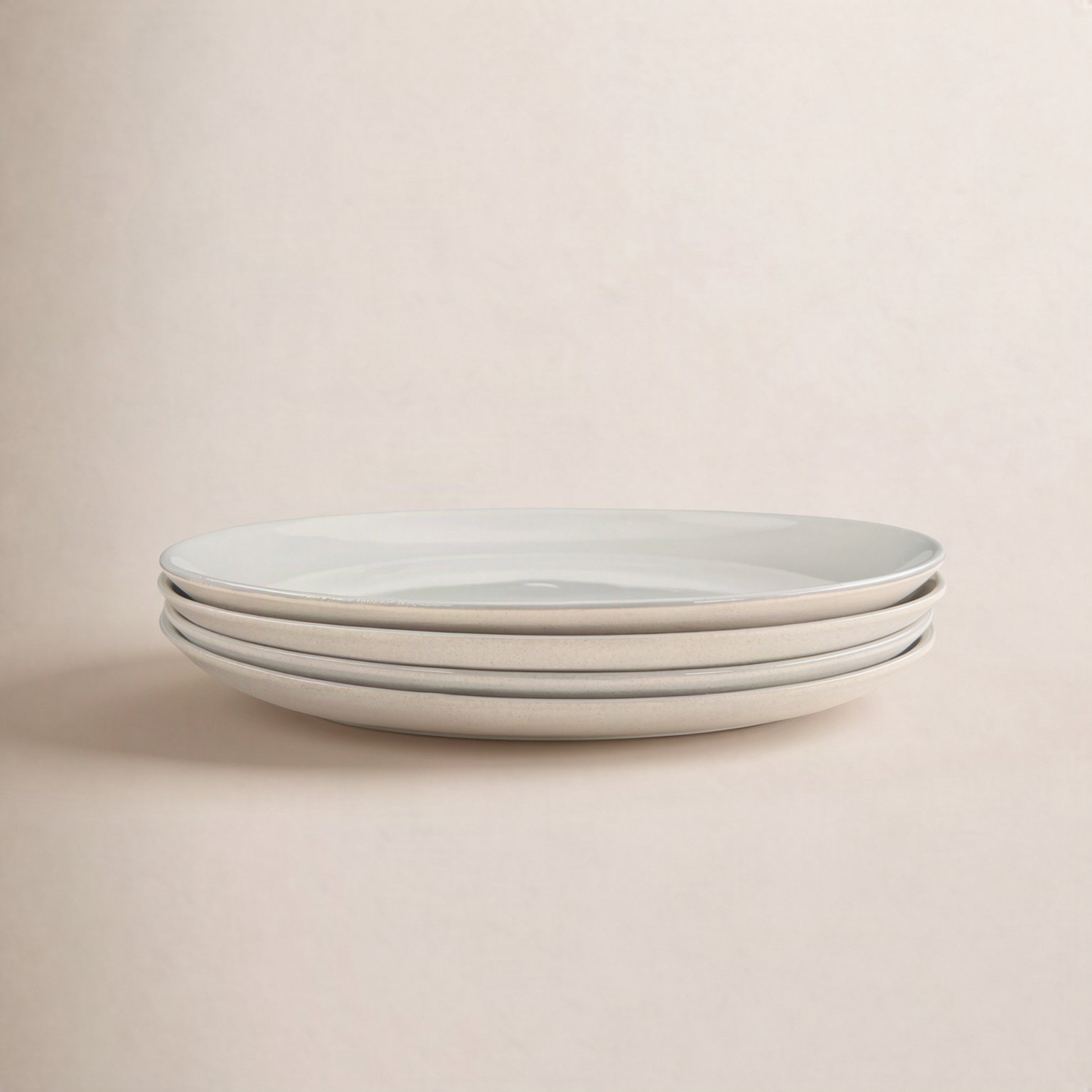 Shell Bisque 9" Porcelain Salad Plate, Gray