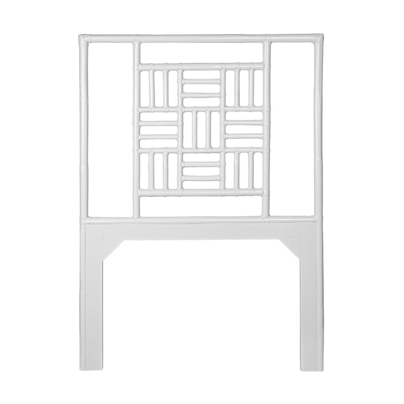 Finn Platform Bed, White, Extra-long Twin