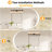 40'' 5-Light Matte Black Bathroom Vanity Light with Glass Shade-814337470-866321957