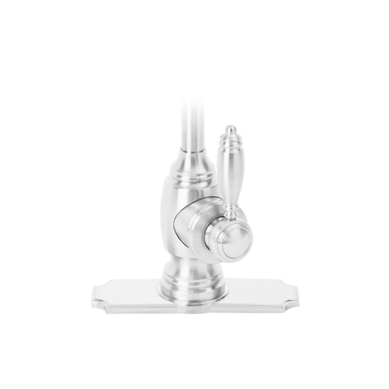 Traditional 6" Escutcheon Plate, Chrome