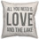  Coussin intérieur / extérieur All You Need is Love and the Lake