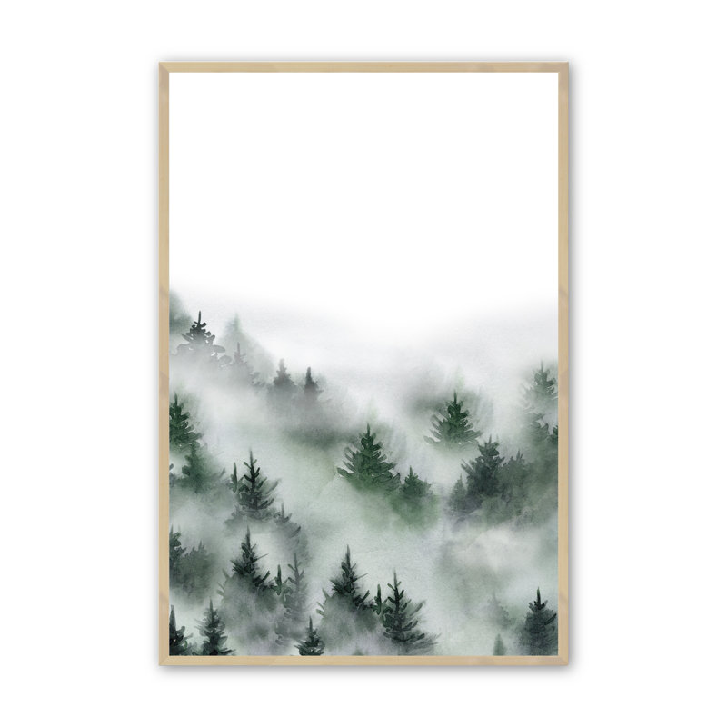 «Majestic Mist I», reproduction sur papier, Érable brut, H 25,5 po x l 19,5 po x P 1 po