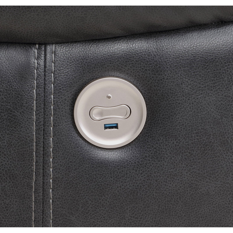 Fauteuil inclinable électrique Salerno, Gris foncé