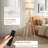 64In Wood Tetrapod Floor Lamp Dimmable With Shelves, Remote Control, Mid Century Standing Lamp For Bedroom