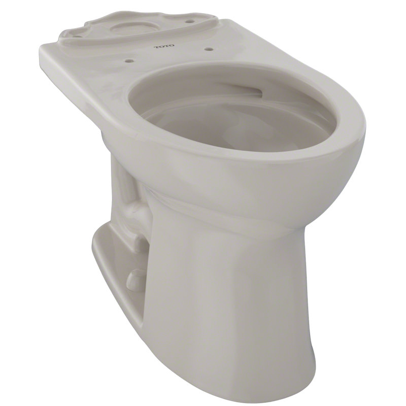 Drake® II Universal Height Elongated Toilet Bowl with CeFiONtect (Seat Not Included), Bone