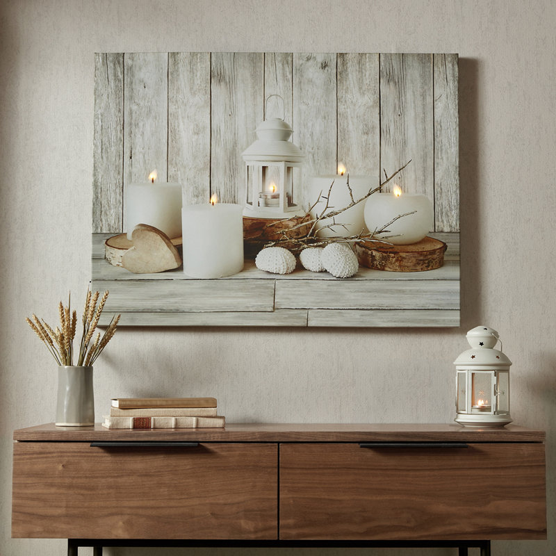Art for the Home Coastal Treasures LED Printed Canvas