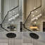 Lustre en cristal à niveaux multiples pour vestibule de salon Feinstein-613985675-613985674-613858850